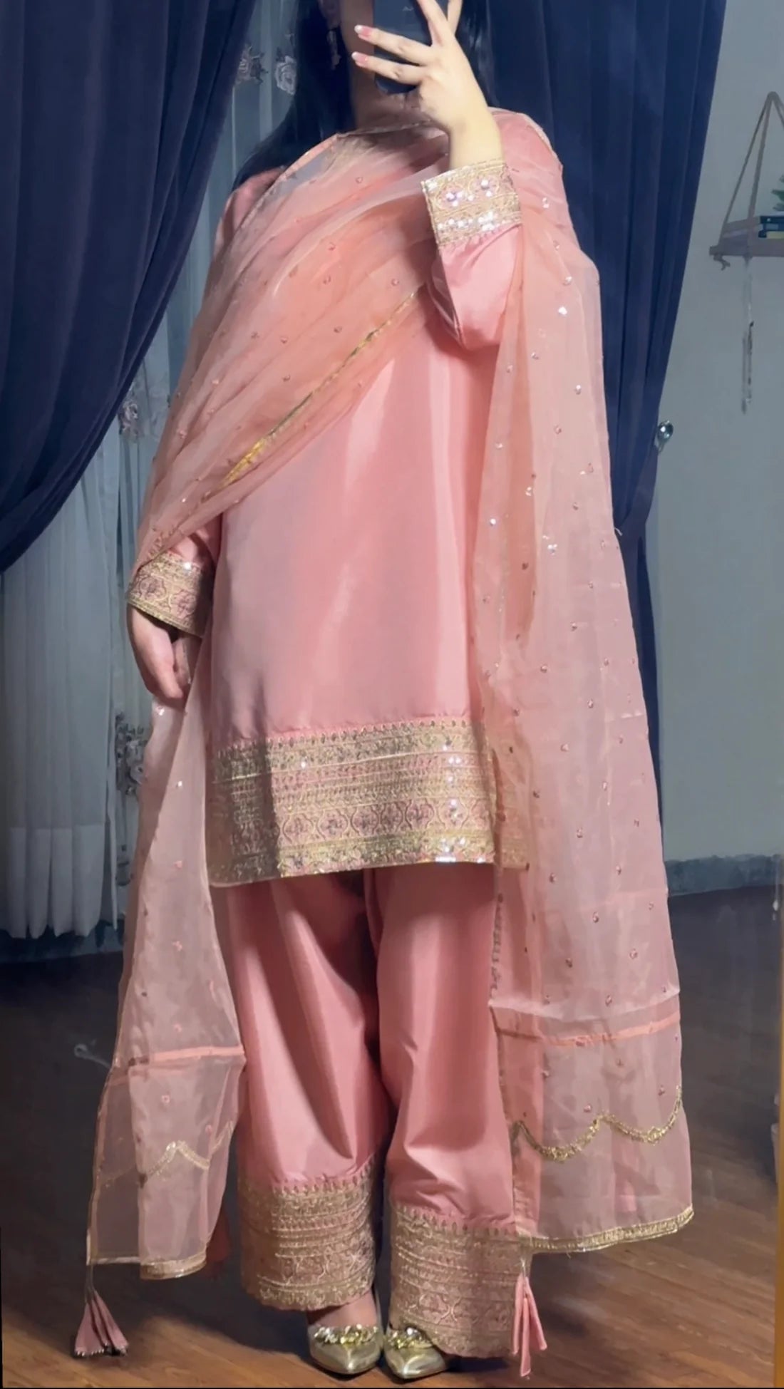 THE PINK FARSHI SHLWAR SET