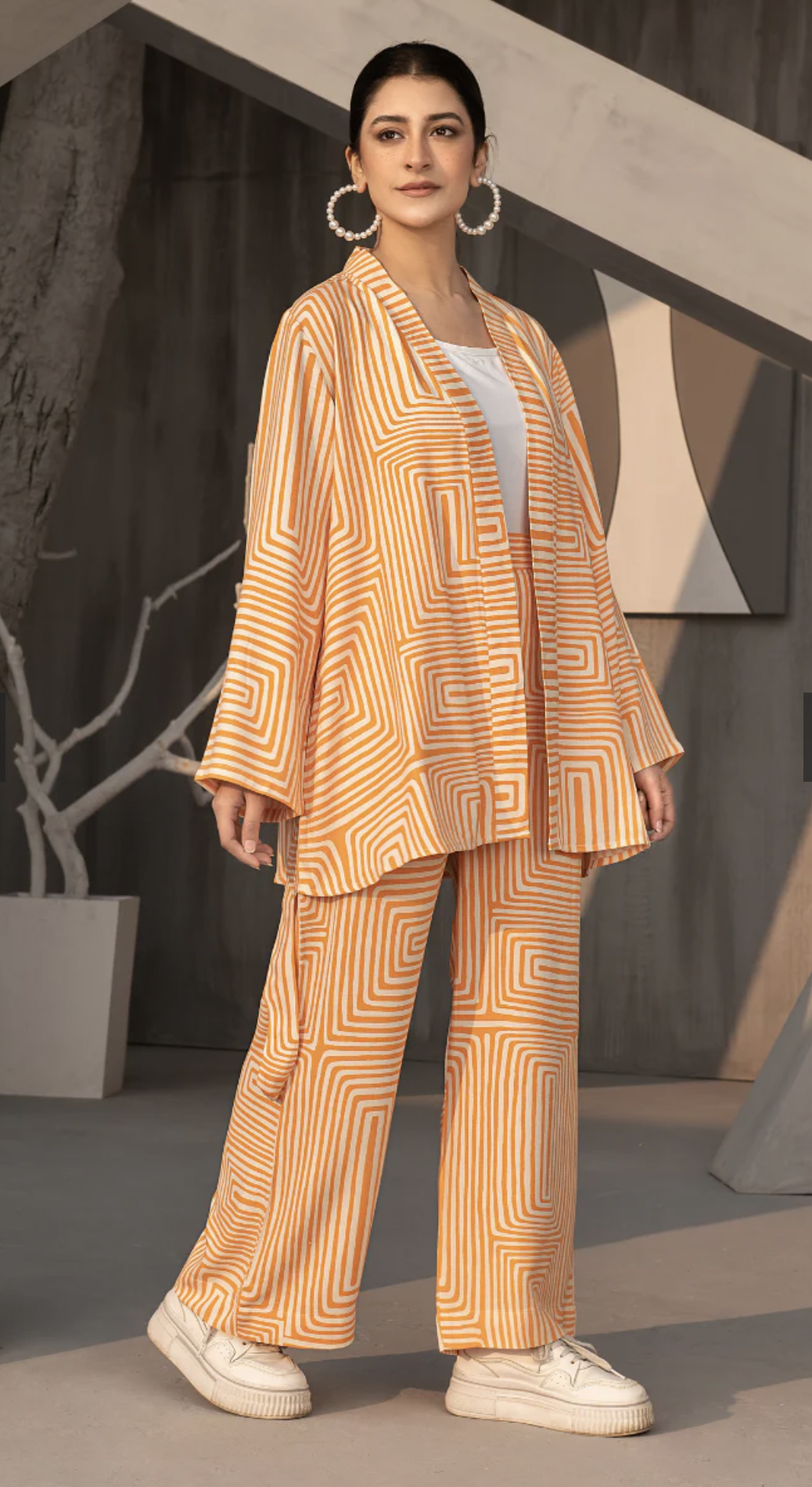 PRINTED  MAZE CO ORD SET