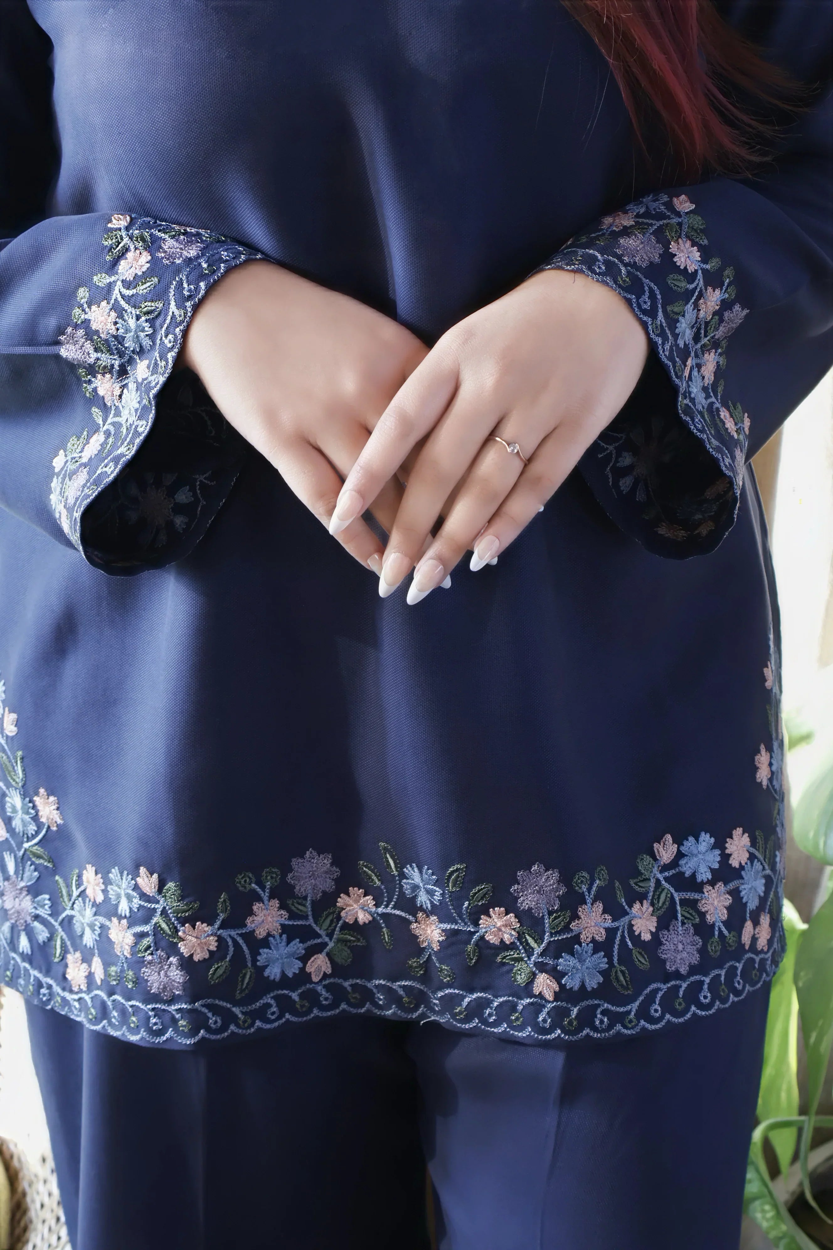 BLUE FLOWER CO ORD SET