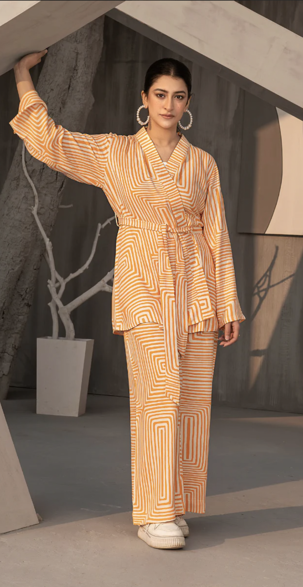 PRINTED  MAZE CO ORD SET