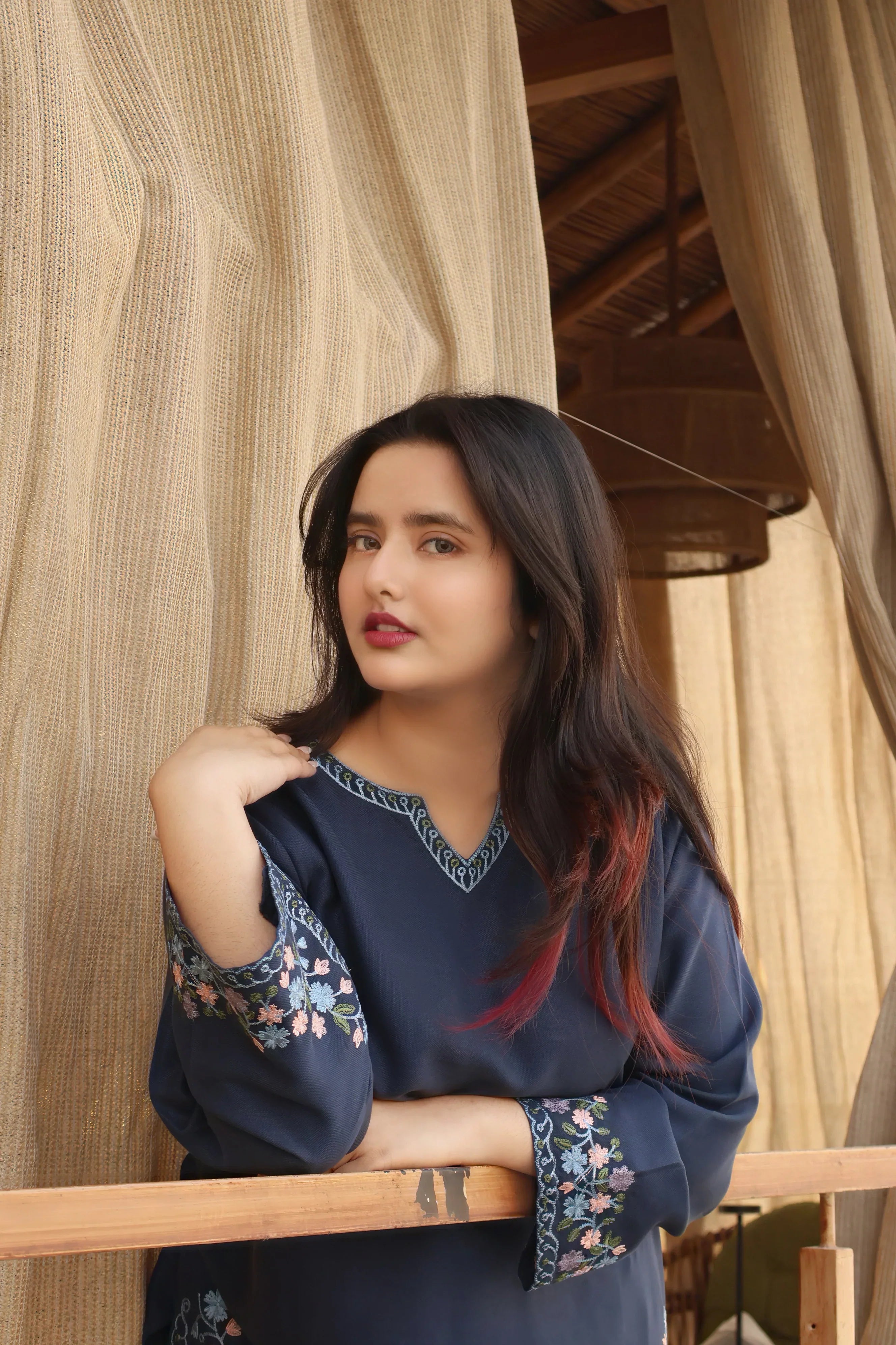 BLUE FLOWER CO ORD SET