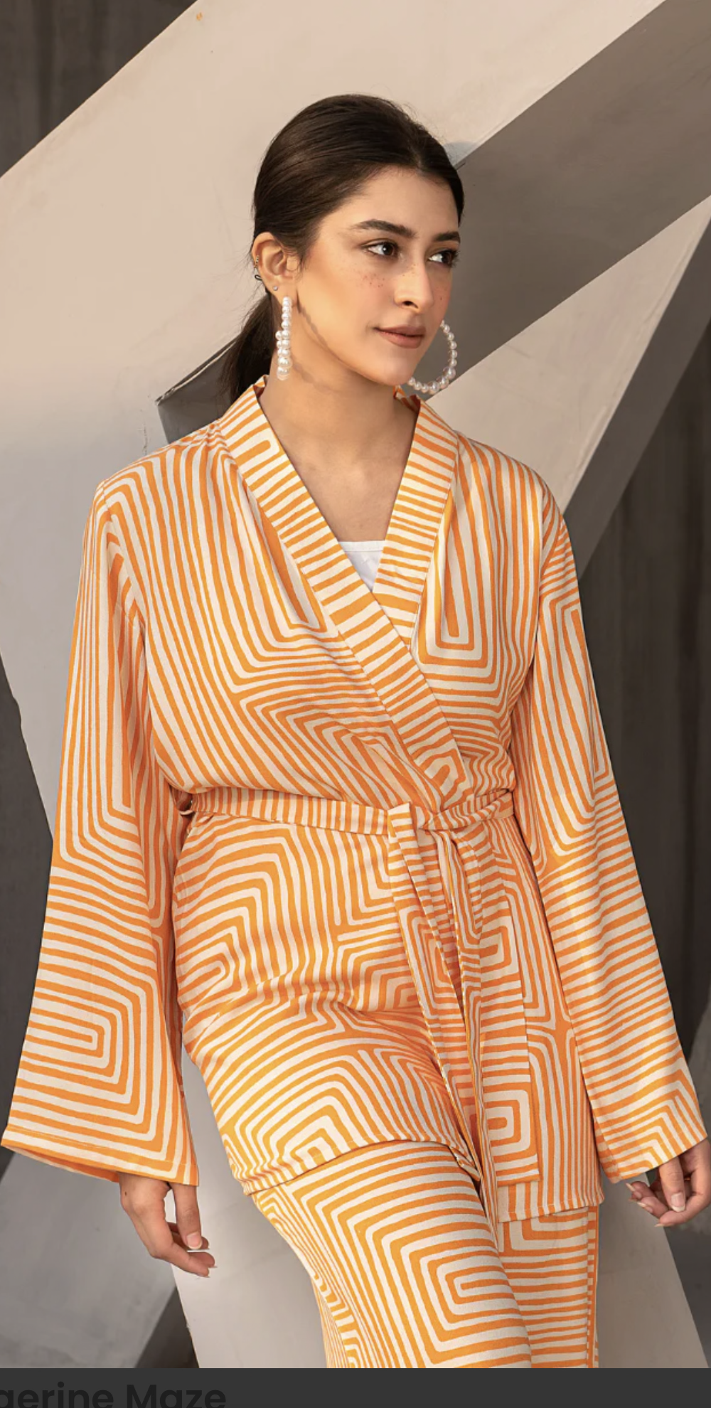 PRINTED  MAZE CO ORD SET