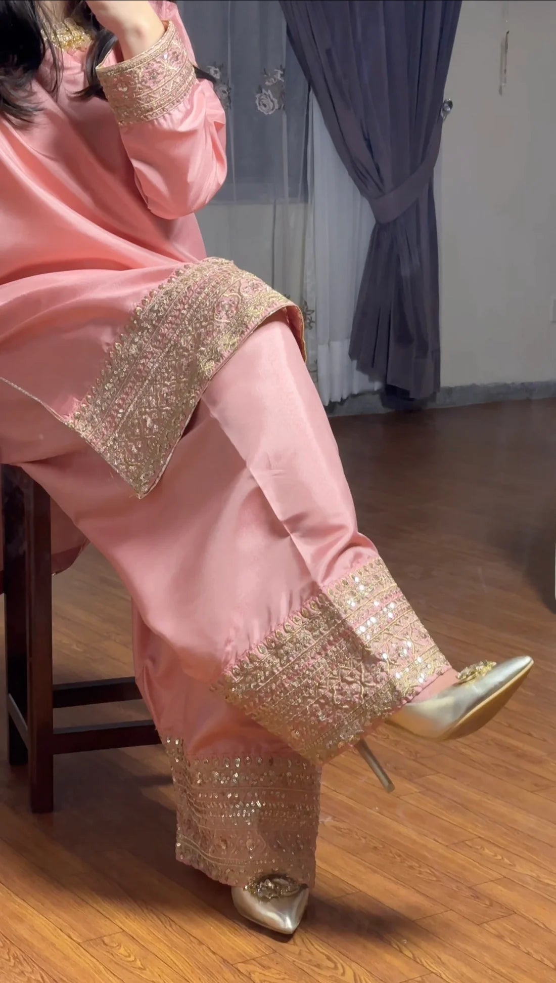 THE PINK FARSHI SHLWAR SET