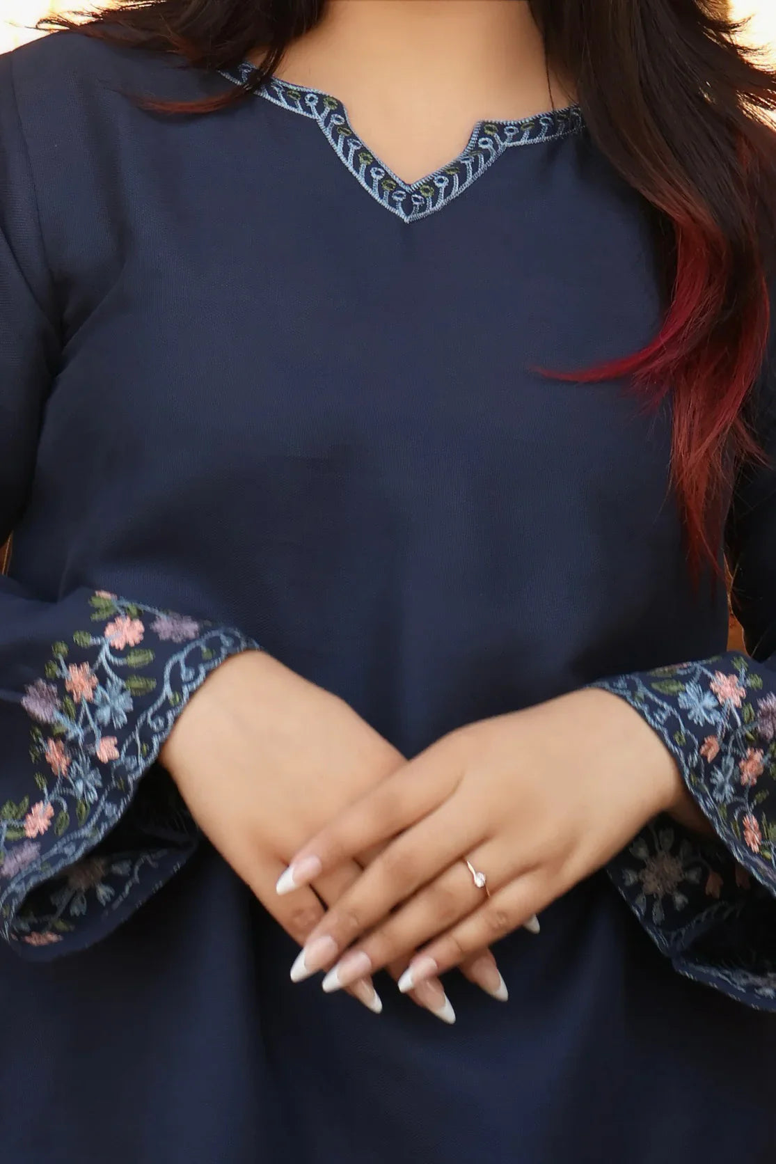 BLUE FLOWER CO ORD SET