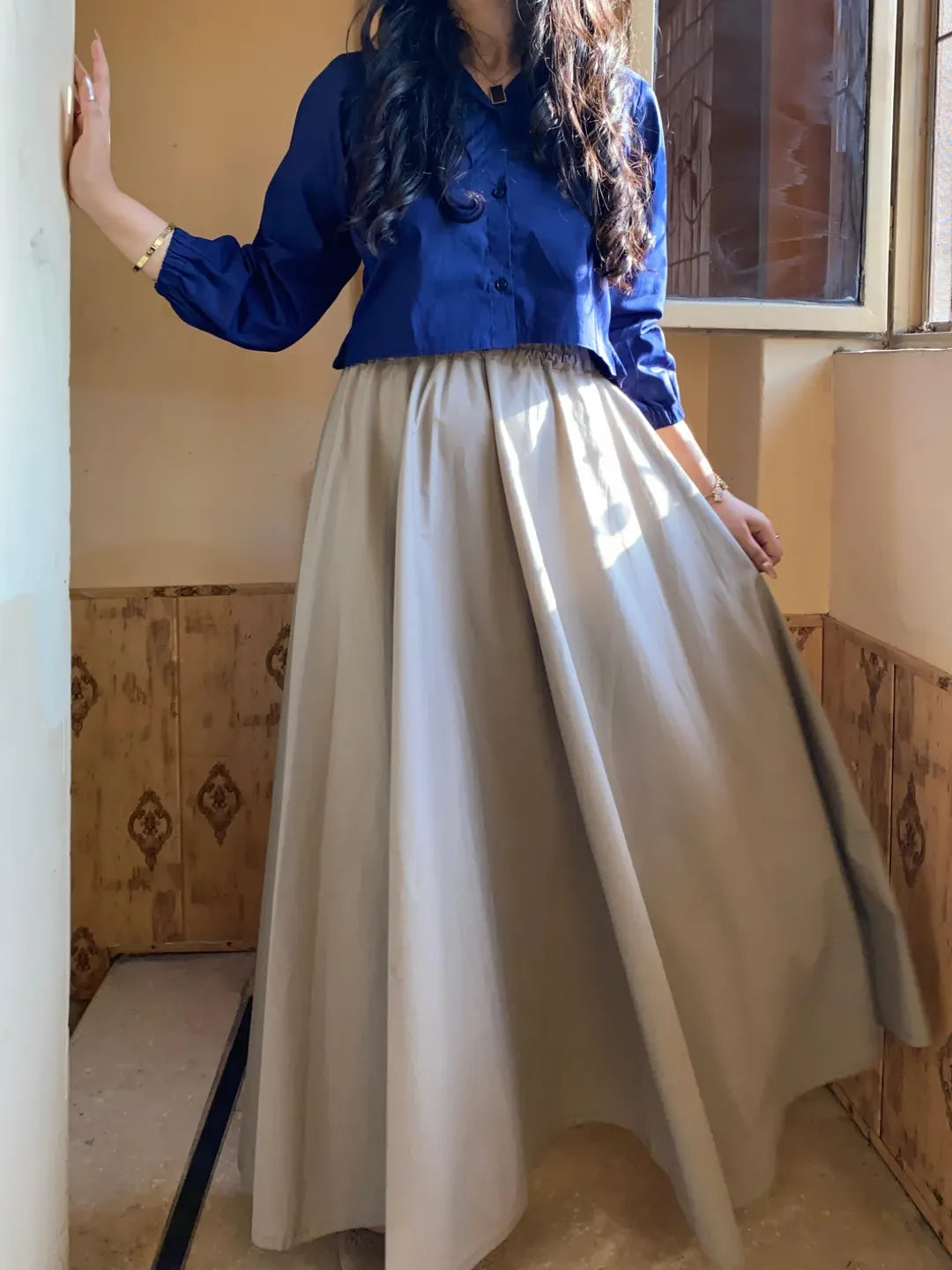 SHIRT SKIRT ROYAL BLUE