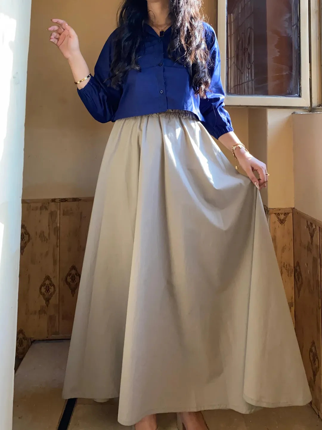 SHIRT SKIRT ROYAL BLUE